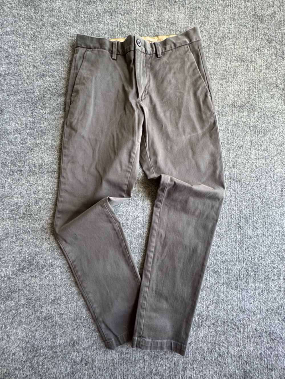 Banana Republic Men's Stone Wash Gray Casual Chino Pants 30x32